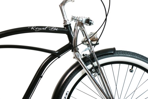 Мужской городской велосипед 26 Cruiser SPRINGER MAT RoyalBi черный 3 скорости Shimano