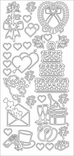 НАКЛЕЙКИ СВАДЕБНЫЕ НАКЛЕЙКИ №JO-106