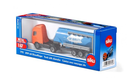 SIKU 1792 Volvo FH GL XL с ПРИЦЕПОМ СИЛОСА 1:87