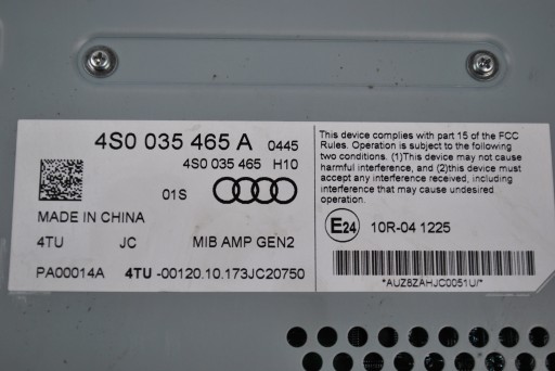 Усилитель Audi Audi R8 4S 4S0035465A