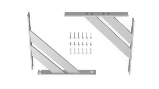 ПОДДЕРЖКА ПОЛКИ 2 ШТ. ПОДДЕРЖКА 240 ММ АЛЮМИНИЯ ДЛЯ ПОЛКИ