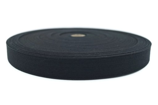 GUMA-GUMKA PŁASKA ODZIEŻOWA 30 mm CZARNA/BIAŁA 1mb