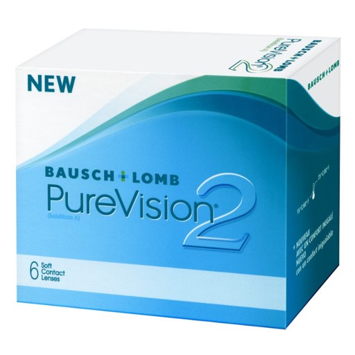 Линзы Bausch Lomb PureVision 2 HD 12 шт + капли