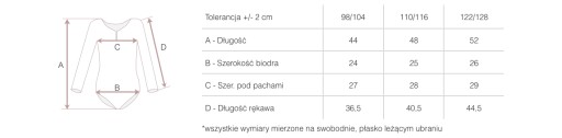 БАЛЕТНОЕ БОДИ ДЛЯ РИТМИЧЕСКОГО ТАНЦА BALLET X1 HB 110/116