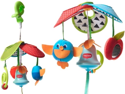 Компактная дорожная карусель Tiny Love Pack&Go, игрушечная подвеска для коляски