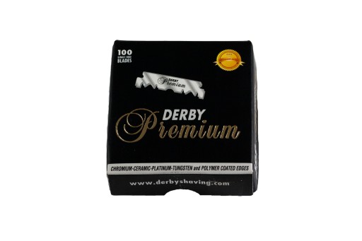 Половинки лезвий для бритвы Derby Premium, 100 шт.