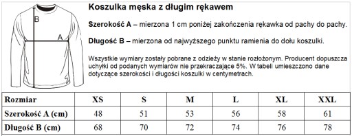 МУЖСКАЯ ФУТБОЛКА С ДЛИННЫМ РУКАВОМ БЕЗ ПРИНТА JHK XL