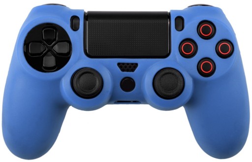 Чехол Чехол Чехол Silicone Pad PS4 синий