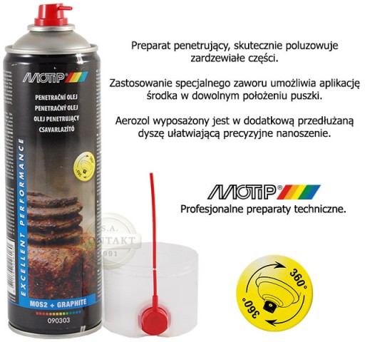 MOTIP 090303 OLEJ PENETRUJĄCY ODRDZEWIACZ 500ml