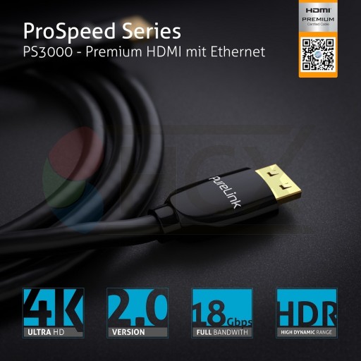 PureLink PS3000-030 Кабель HDMI.org 4K 18 Гбит/с 3 м