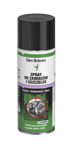 DEN BRAVEN SPRAY SMAR DO ZAWIASÓW USZCZELEK