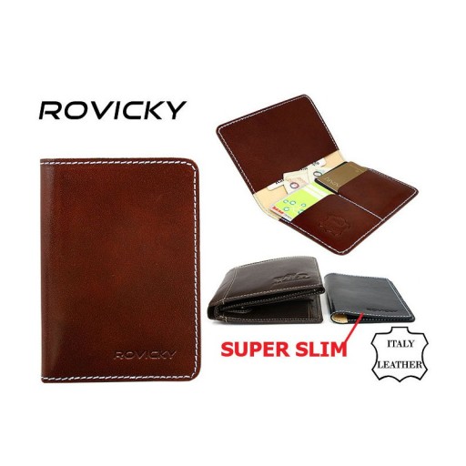 Маленькая КОЖАНАЯ папка для документов, ROVICKY BUSINESS HOLDER