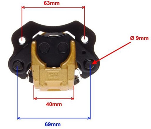 KINROAD BASHAN QUAD ATV 200 Romet Kingway Тормозной суппорт Колодки передние левые