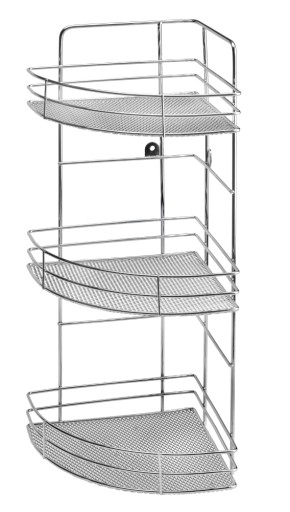 3-ЯРУСНАЯ СТАЛЬНАЯ ПОЛКА КОРЗИНА ДЛЯ ВАННОЙ УГЛОВОЙ ШКАФ ДЛЯ ВАННОЙ 48