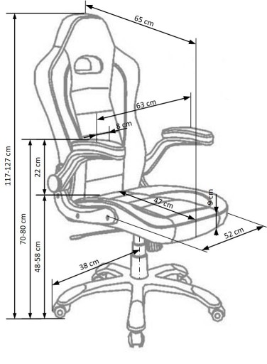 Вращающееся офисное игровое кресло Lotus Halmar