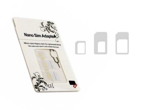 NANO MICRO SIM АДАПТЕР Iphone Ipad HTC 4в1 + КЛЮЧ