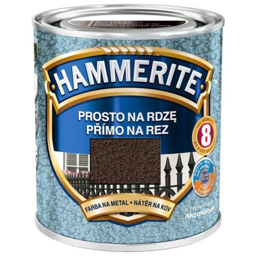 HAMMERITE Прямо к ржавчине 2,5 л BROWN HAMMER