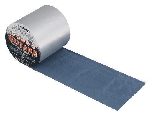 PAROTEC BUTAPE TAŚMA DEKARSKA BUTYLOWA 75MM X 10MB ALUMINIUM RAL 9006