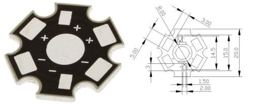 POWER LED 1W BRIDGELUX Белый Полный Спектр