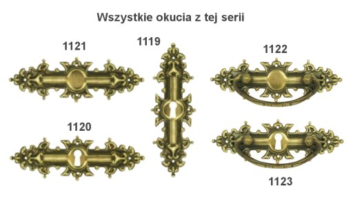 Горизонтальная латунная ручка 39х116мм № 1123