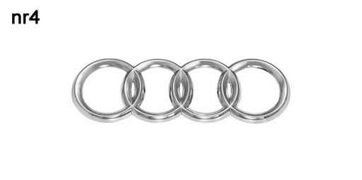 ЗНАЧОК логотип эмблема Audi A3 A4 A6 A8 80 100 № 4