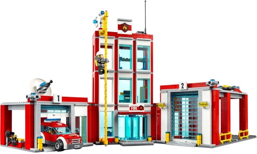 LEGO CITY 60110 Кирпичи ПОЖАРНАЯ СТАНЦИЯ ПОЖАР 24Ч