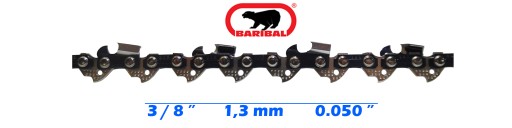 Режущая цепь 3/8 дюйма, 1,3 мм, 49 звеньев, полное долото