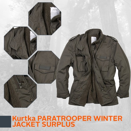 SURPLUS Kurtka M65 US Parka PARATROOPER 4XL Karta