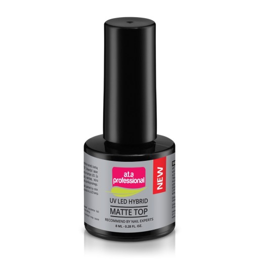 A.T.A PROFESSIONAL UV LED HYBRID MATTE TOP COAT MATOWY 8 ML