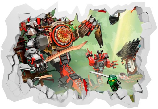 3D наклейки LEGO NINJAGO для детей 70x50