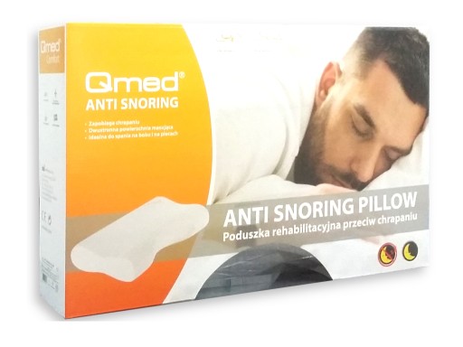 AntiSnoring Ортопедическая подушка для сна от храпа, профилированная Qmed