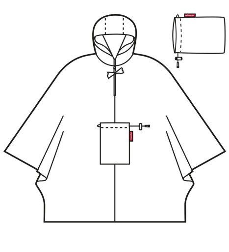 ПОНЧО-накидка Mini Maxi Reisenthel в горошек