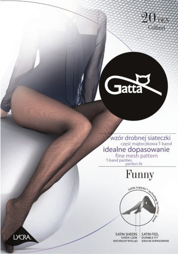 Колготки GATTA FUNNY 01 сетка 20 ден #2 S