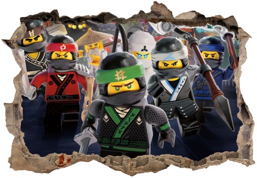 3D наклейки LEGO Ninjago для детей 70x50