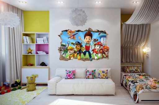 НАСТЕННЫЕ НАКЛЕЙКИ PAW PATROL Hole 58 115x75 см