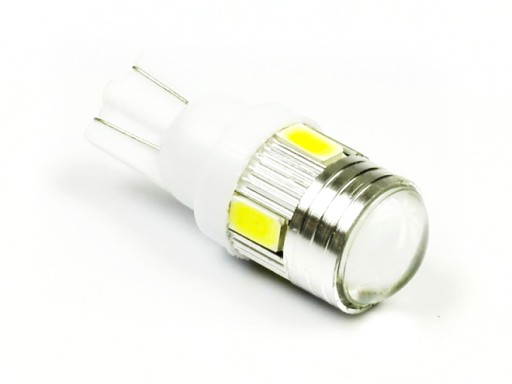 LED LENS W5W 6 Диодная лампа SMD 5630 T10