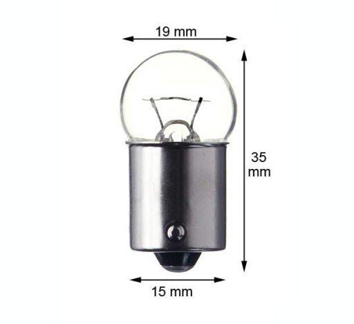 Лампа R5W M-Tech G18 BA15s 5 Вт 12 В