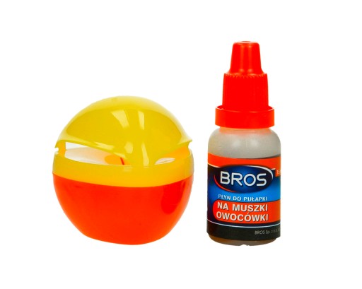 PUŁAPKA Z PŁYNEM WABIĄCYM WABIKIEM PRZYNĘTĄ NA MUSZKI OWOCÓWKI BROS 15ML