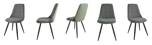 Стул Dankor Design MEZI, светло-серый, графитовые ножки
