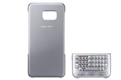 ETUI SAMSUNG KEYBOARD COVER GALAXY S6 EDGE+ SREBRNE