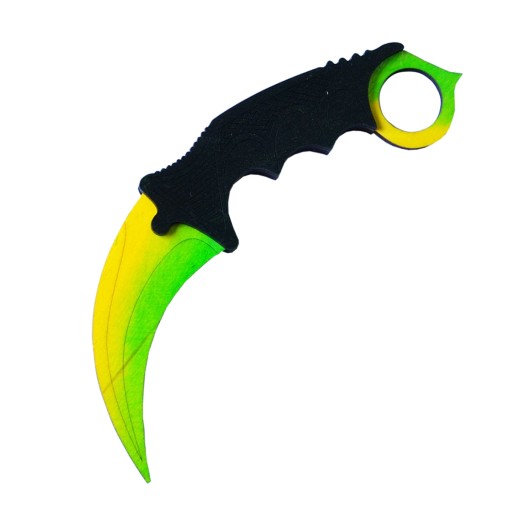 Drewniany NÓŻ KARAMBIT cieniowany TOXIC