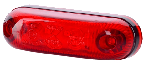 Lampa obrysowa LED obrysówka diod czerwona owalna