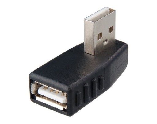 Adapter Kątowy USB 2.0 PRAWY wtyk - gniazdo