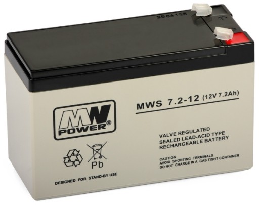 Akumulator Bateria UPS MWS 7.2-12 12V 7.2 Ah