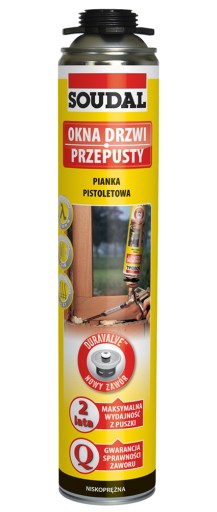 Pistoletowa pianka montażowa SOUDAL 750 HIT TANIO