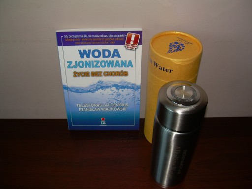 JONIZATOR WODY ALKALINE WATER FLASK 380 ML srebrny