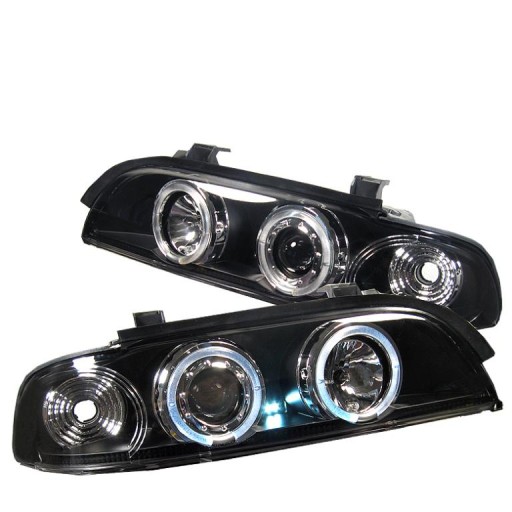 BMW E39 Ringi Lampy Reflektory NOWE BLACK 96 - 04