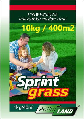 TRAWA nasiona TRAWNIK Sprint Grass 10kg Agro-Land