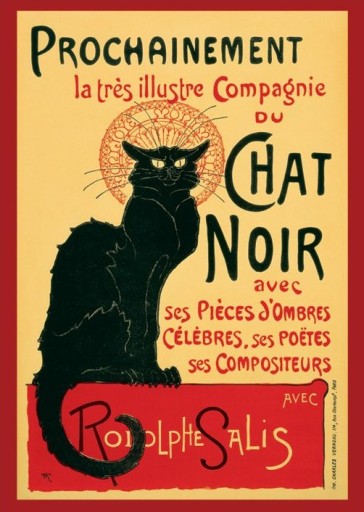 Chat Noir Steinlein - Secesja - plakat 61x91,5 cm