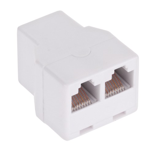 ROZGAŁĘŹNIK RJ45 8P8C KAT5E GNIAZDO / 2 GNIAZDA